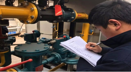 現(xiàn)場(chǎng)檢驗(yàn)管道中氣體壓力